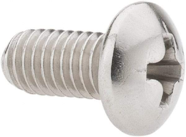 Value Collection - #10-32 UNF, 3/8" Length Under Head Phillips Drive Machine Screw - Pan Head, Grade 18-8 Stainless Steel, Uncoated, Without Washer - Industrial Tool & Supply