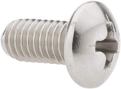 Value Collection - #10-32 UNF, 3/8" Length Under Head Phillips Drive Machine Screw - Pan Head, Grade 18-8 Stainless Steel, Uncoated, Without Washer - Industrial Tool & Supply
