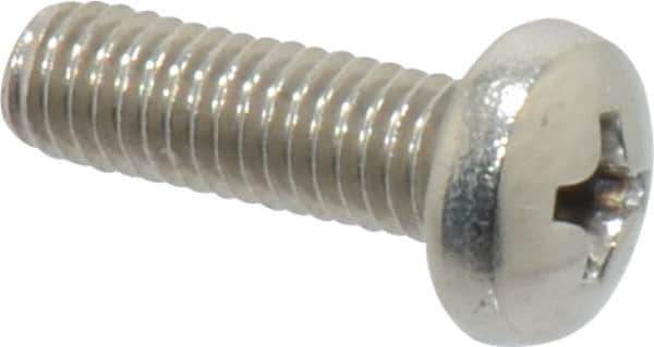 Value Collection - #10-32 UNF, 5/8" Length Under Head Phillips Drive Machine Screw - Pan Head, Grade 18-8 Stainless Steel, Uncoated, Without Washer - Industrial Tool & Supply
