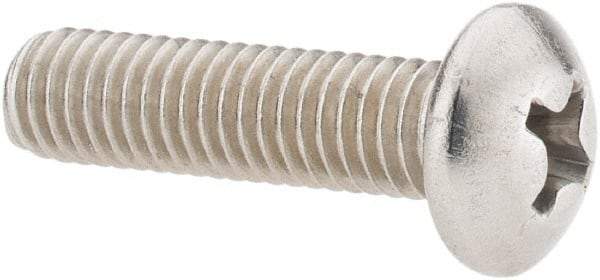 Value Collection - #10-32 UNF, 3/4" Length Under Head Phillips Drive Machine Screw - Pan Head, Grade 18-8 Stainless Steel, Uncoated, Without Washer - Industrial Tool & Supply