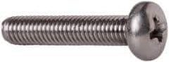 Value Collection - #10-32 UNF, 1" Length Under Head Phillips Drive Machine Screw - Pan Head, Grade 18-8 Stainless Steel, Uncoated, Without Washer - Industrial Tool & Supply
