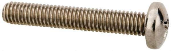 Value Collection - #10-32 UNF, 1-1/4" Length Under Head Phillips Drive Machine Screw - Pan Head, Grade 18-8 Stainless Steel, Uncoated, Without Washer - Industrial Tool & Supply