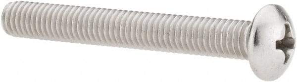 Value Collection - #10-32 UNF, 1-1/2" Length Under Head Phillips Drive Machine Screw - Pan Head, Grade 18-8 Stainless Steel, Uncoated, Without Washer - Industrial Tool & Supply