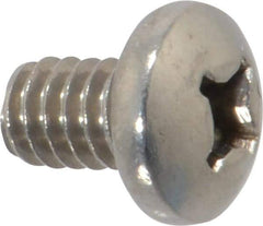 Value Collection - 1/4-20 UNC, 3/8" Length Under Head Phillips Drive Machine Screw - Pan Head, Grade 18-8 Stainless Steel, Uncoated, Without Washer - Industrial Tool & Supply