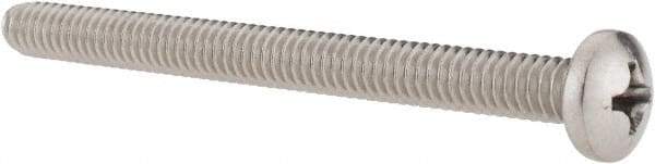 Value Collection - 1/4-20 UNC, 3" Length Under Head Phillips Drive Machine Screw - Pan Head, Grade 18-8 Stainless Steel, Uncoated, Without Washer - Industrial Tool & Supply