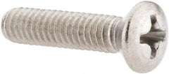 Value Collection - #8-32 UNC, 3/4" OAL Phillips Drive Machine Screw - Oval Head, Grade 18-8 Stainless Steel, Uncoated, Without Washer - Industrial Tool & Supply