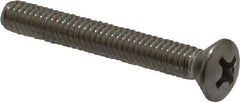 Value Collection - #8-32 UNC, 1-1/4" OAL Phillips Drive Machine Screw - Oval Head, Grade 18-8 Stainless Steel, Uncoated, Without Washer - Industrial Tool & Supply