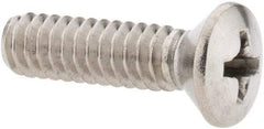 Value Collection - #10-24 UNC, 3/4" OAL Phillips Drive Machine Screw - Oval Head, Grade 18-8 Stainless Steel, Uncoated, Without Washer - Industrial Tool & Supply