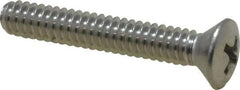 Value Collection - #10-24 UNC, 1-1/4" OAL Phillips Drive Machine Screw - Oval Head, Grade 18-8 Stainless Steel, Uncoated, Without Washer - Industrial Tool & Supply