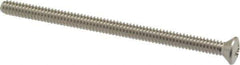 Value Collection - #10-24 UNC, 3" OAL Phillips Drive Machine Screw - Oval Head, Grade 18-8 Stainless Steel, Uncoated, Without Washer - Industrial Tool & Supply