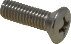 Value Collection - #10-32 UNF, 5/8" OAL Phillips Drive Machine Screw - Oval Head, Grade 18-8 Stainless Steel, Uncoated, Without Washer - Industrial Tool & Supply