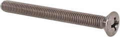 Value Collection - #10-32 UNF, 2" OAL Phillips Drive Machine Screw - Oval Head, Grade 18-8 Stainless Steel, Uncoated, Without Washer - Industrial Tool & Supply