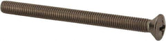 Value Collection - #10-32 UNF, 2-1/2" OAL Phillips Drive Machine Screw - Oval Head, Grade 18-8 Stainless Steel, Uncoated, Without Washer - Industrial Tool & Supply