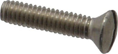 Value Collection - #8-32 UNC, 3/4" OAL Slotted Drive Machine Screw - Oval Head, Grade 18-8 Stainless Steel, Uncoated, Without Washer - Industrial Tool & Supply