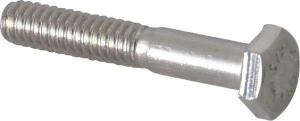 Value Collection - 1/4-20 UNC, 1-1/2" Length Under Head Hex Head Cap Screw - Grade 316 Stainless Steel, 7/16" Hex - Industrial Tool & Supply
