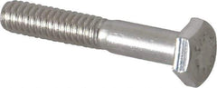 Value Collection - 1/4-20 UNC, 1-1/2" Length Under Head Hex Head Cap Screw - Grade 316 Stainless Steel, 7/16" Hex - Industrial Tool & Supply