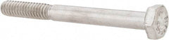 Value Collection - 1/4-20 UNC, 2-1/2" Length Under Head Hex Head Cap Screw - Grade 316 Stainless Steel, 7/16" Hex - Industrial Tool & Supply