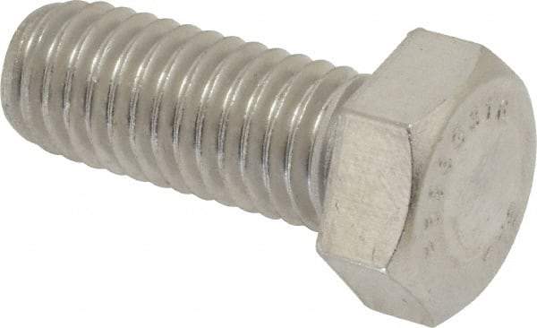 Value Collection - 1/2-13 UNC, 1-1/4" Length Under Head Hex Head Cap Screw - Grade 316 Stainless Steel, 3/4" Hex - Industrial Tool & Supply