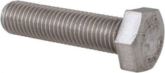 Value Collection - 5/16-24 UNF, 1-1/4" Length Under Head Hex Head Cap Screw - Grade 18-8 Stainless Steel, 1/2" Hex - Industrial Tool & Supply