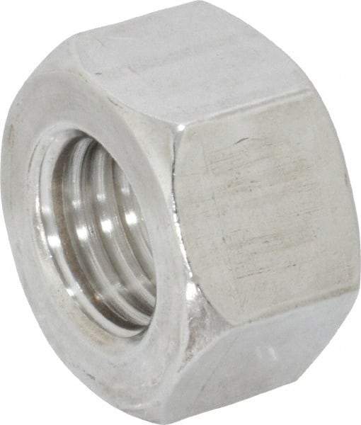 Value Collection - 3/4-10 UNC Stainless Steel Right Hand Heavy Hex Nut - 1-1/4" Across Flats, 47/64" High, Uncoated - Industrial Tool & Supply