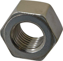 Value Collection - 7/8-9 UNC Stainless Steel Right Hand Heavy Hex Nut - 1-7/16" Across Flats, 55/64" High, Uncoated - Industrial Tool & Supply