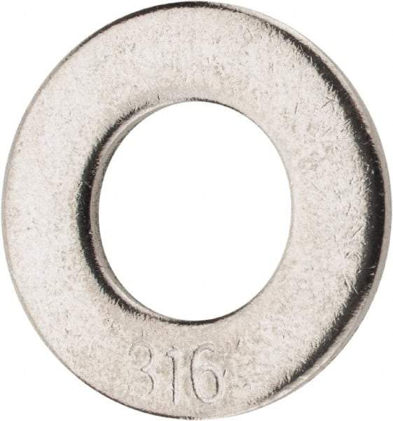 Value Collection - 5/16" Screw, Grade 316 Stainless Steel Standard Flat Washer - 11/32" ID x 11/16" OD, 0.065" Thick - Industrial Tool & Supply