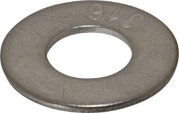 Value Collection - 3/4" Screw, Grade 316 Stainless Steel Standard Flat Washer - 13/16" ID x 2" OD, 0.148" Thick - Industrial Tool & Supply