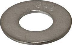 Value Collection - 3/4" Screw, Grade 316 Stainless Steel Standard Flat Washer - 13/16" ID x 2" OD, 0.148" Thick - Industrial Tool & Supply