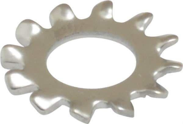 Value Collection - #12 Screw, 0.231" ID, Stainless Steel External Tooth Lock Washer - 0.475" OD, Grade 410 - Industrial Tool & Supply