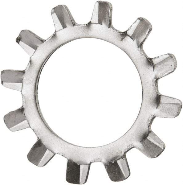 Value Collection - 1/2" Screw, 0.53" ID, Stainless Steel External Tooth Lock Washer - 0.9" OD, Grade 410 - Industrial Tool & Supply