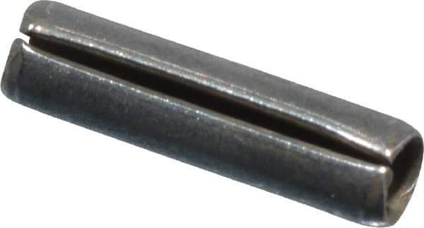 Made in USA - 1/16" Diam x 1/4" Long Slotted Spring Pin - Grade 420 Stainless Steel, Bright Finish - Industrial Tool & Supply