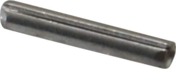 Made in USA - 1/16" Diam x 3/8" Long Slotted Spring Pin - Grade 420 Stainless Steel, Bright Finish - Industrial Tool & Supply