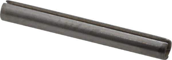 Value Collection - 1/16" Diam x 1/2" Long Slotted Spring Pin - Grade 420 Stainless Steel, Bright Finish - Industrial Tool & Supply