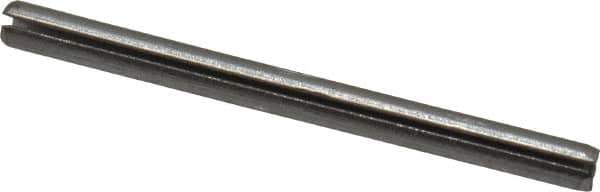 Value Collection - 1/16" Diam x 7/8" Long Slotted Spring Pin - Grade 420 Stainless Steel, Bright Finish - Industrial Tool & Supply