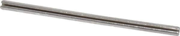 Value Collection - 5/64" Diam x 1-1/2" Long Slotted Spring Pin - Grade 420 Stainless Steel, Bright Finish - Industrial Tool & Supply