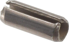 Value Collection - 3/32" Diam x 1/4" Long Slotted Spring Pin - Grade 420 Stainless Steel, Bright Finish - Industrial Tool & Supply
