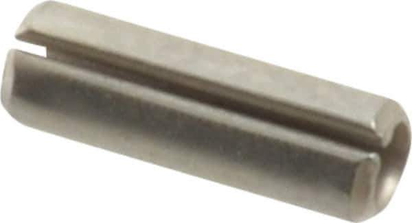 Value Collection - 3/32" Diam x 5/16" Long Slotted Spring Pin - Grade 420 Stainless Steel, Bright Finish - Industrial Tool & Supply