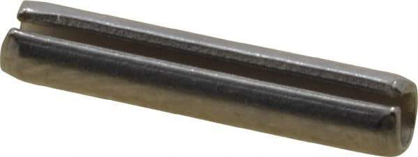 Value Collection - 3/32" Diam x 1/2" Long Slotted Spring Pin - Grade 420 Stainless Steel, Bright Finish - Industrial Tool & Supply