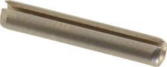 Made in USA - 3/32" Diam x 9/16" Long Slotted Spring Pin - Grade 420 Stainless Steel, Bright Finish - Industrial Tool & Supply
