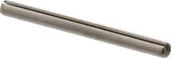 Made in USA - 3/32" Diam x 1-1/8" Long Slotted Spring Pin - Grade 420 Stainless Steel, Bright Finish - Industrial Tool & Supply