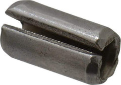 Made in USA - 1/8" Diam x 1/4" Long Slotted Spring Pin - Grade 420 Stainless Steel, Bright Finish - Industrial Tool & Supply