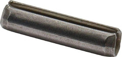 Made in USA - 1/8" Diam x 1/2" Long Slotted Spring Pin - Grade 420 Stainless Steel, Bright Finish - Industrial Tool & Supply