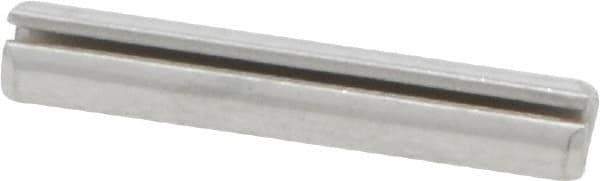 Made in USA - 1/8" Diam x 3/4" Long Slotted Spring Pin - Grade 420 Stainless Steel, Bright Finish - Industrial Tool & Supply