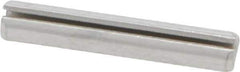 Made in USA - 1/8" Diam x 3/4" Long Slotted Spring Pin - Grade 420 Stainless Steel, Bright Finish - Industrial Tool & Supply