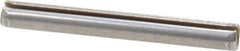 Made in USA - 1/8" Diam x 1-1/8" Long Slotted Spring Pin - Grade 420 Stainless Steel, Bright Finish - Industrial Tool & Supply