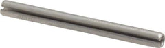 Made in USA - 1/8" Diam x 1-3/8" Long Slotted Spring Pin - Grade 420 Stainless Steel, Bright Finish - Industrial Tool & Supply