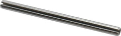 Made in USA - 1/8" Diam x 1-3/4" Long Slotted Spring Pin - Grade 420 Stainless Steel, Bright Finish - Industrial Tool & Supply