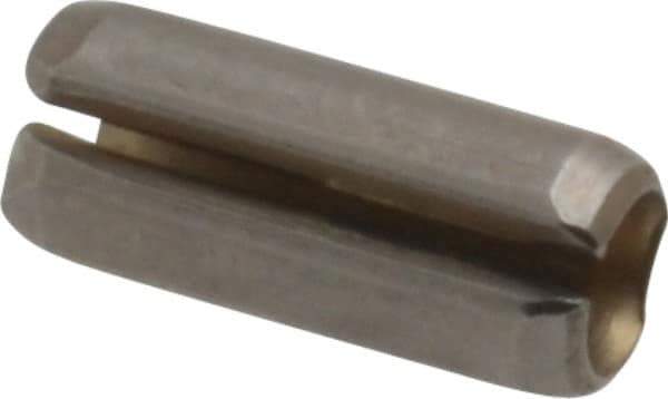 Value Collection - 5/32" Diam x 3/8" Long Slotted Spring Pin - Grade 420 Stainless Steel, Bright Finish - Industrial Tool & Supply