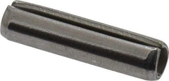 Made in USA - 5/32" Diam x 5/8" Long Slotted Spring Pin - Grade 420 Stainless Steel, Bright Finish - Industrial Tool & Supply
