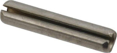 Made in USA - 5/32" Diam x 3/4" Long Slotted Spring Pin - Grade 420 Stainless Steel, Bright Finish - Industrial Tool & Supply